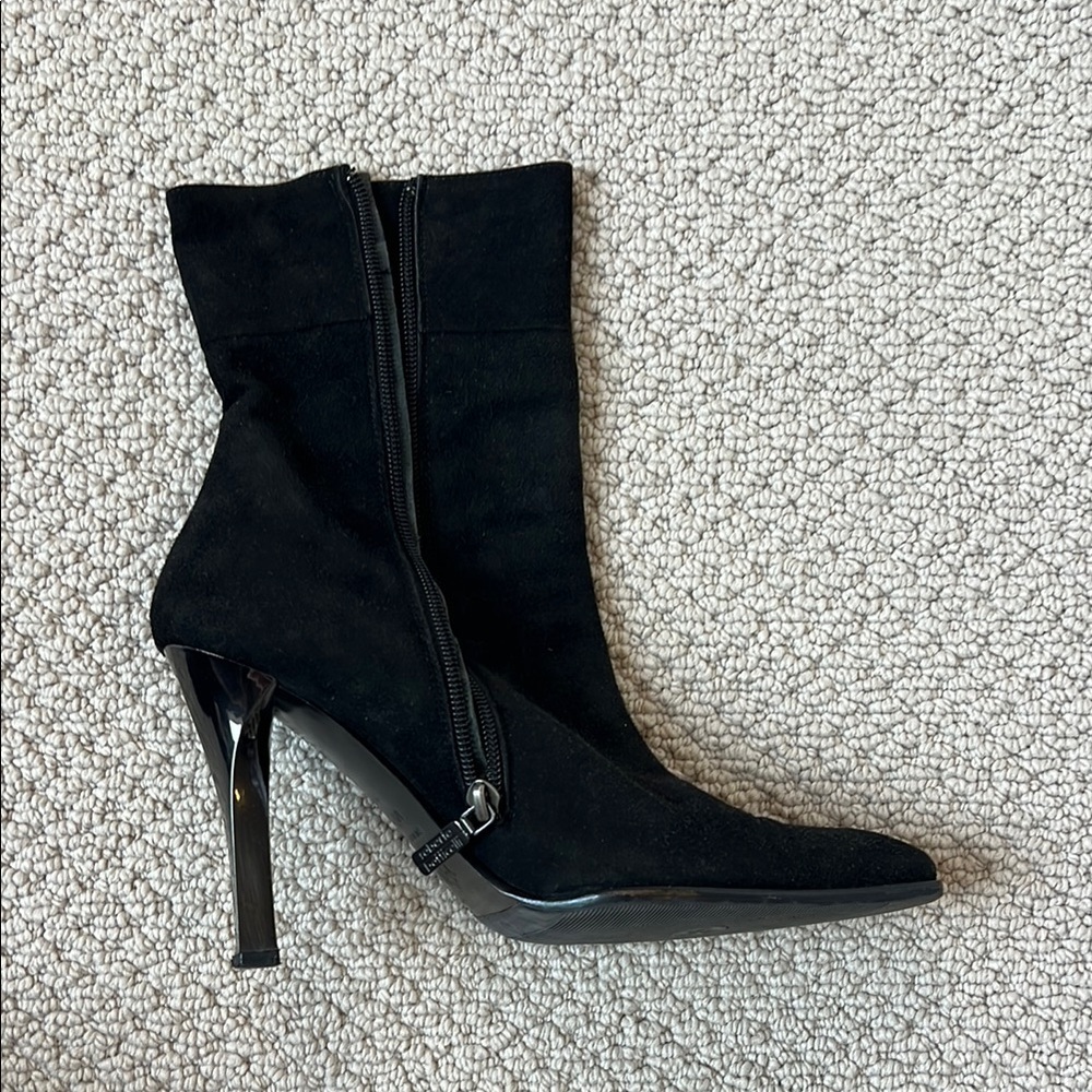 Roberto Botticelli Elegant Black Women's Suede Boots - Picture 6 of 11